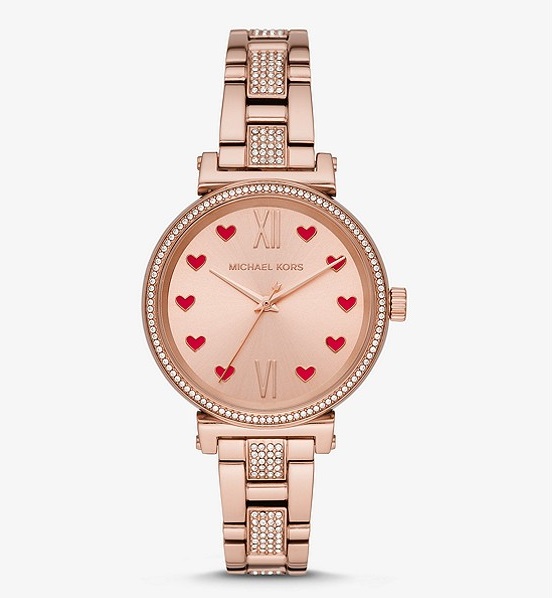 sofie pave rose gold watch